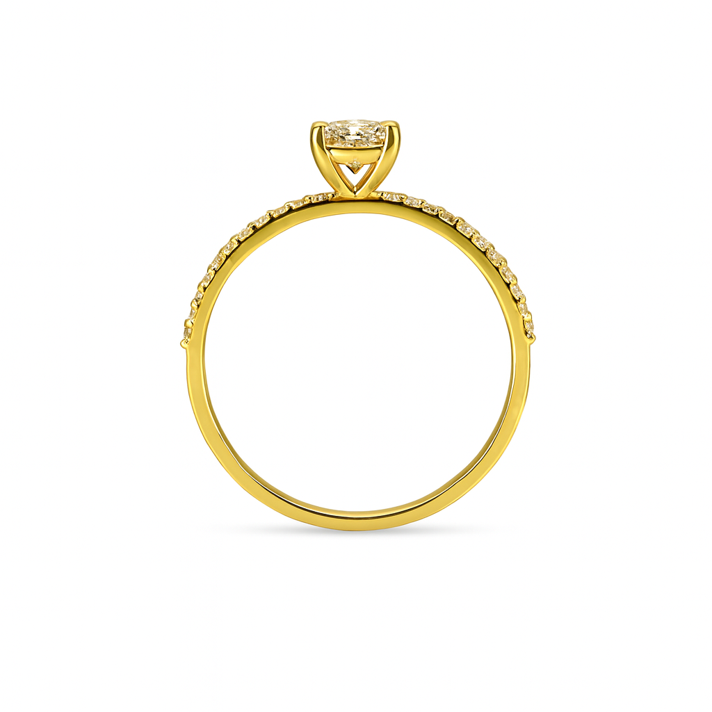 0,56 CT STRALENDE PAVÉ RING 