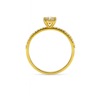 0,56 CT STRALENDE PAVÉ RING 