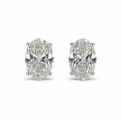 OVAL STUD EARRINGS