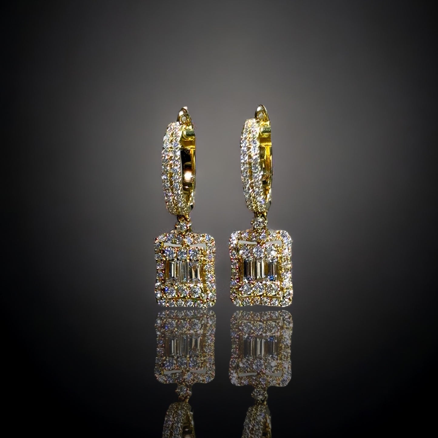 Dangle Diamond Earrings