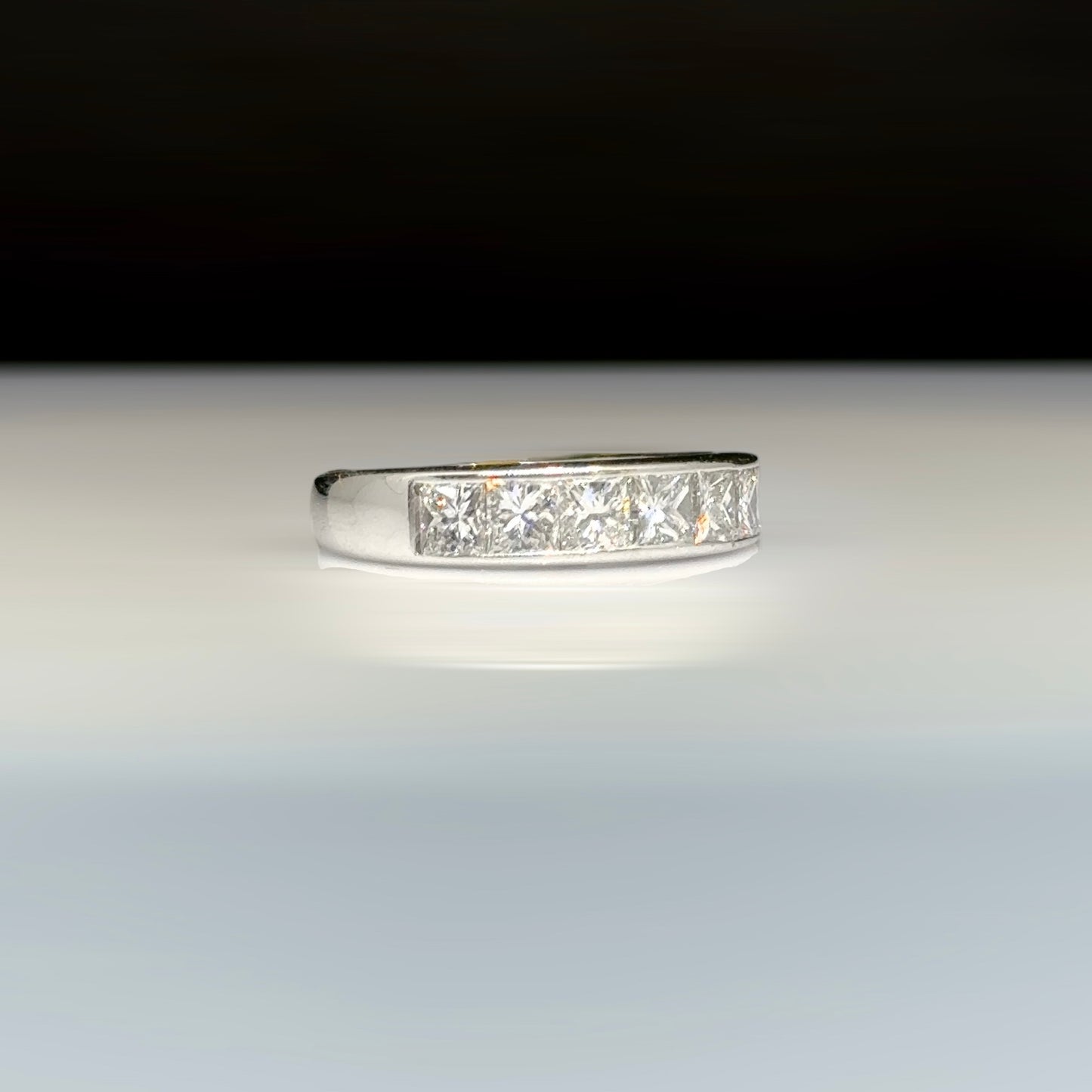 Bague demi-éternité 1,20 ct 