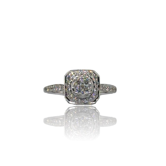 Bague Halo en diamant 