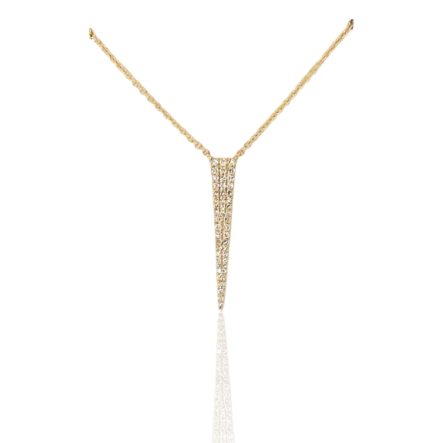 Spike diamanten ketting