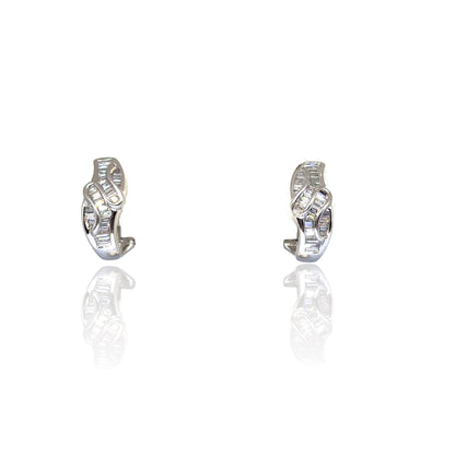 Baguette Diamant oorbellen