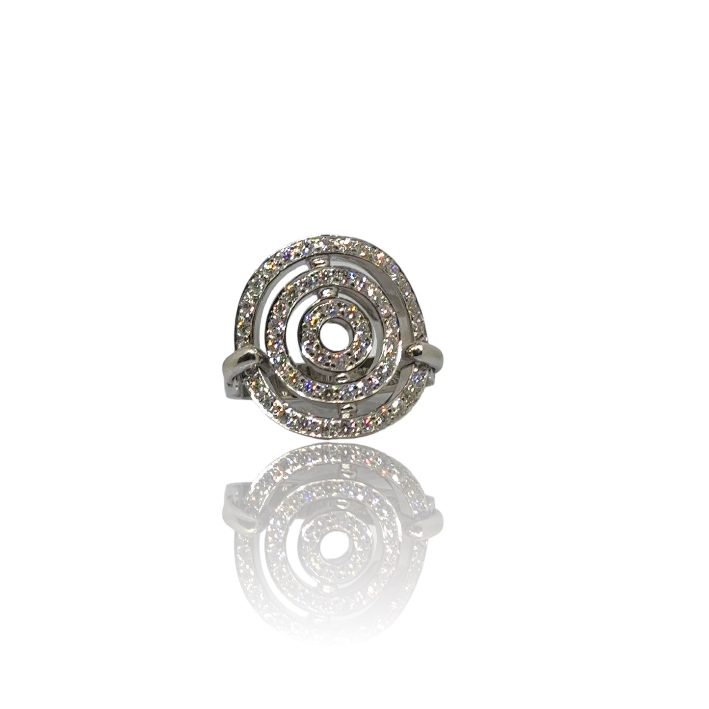Cirkelvormige diamanten ring