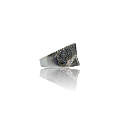 Zwarte diamanten ring