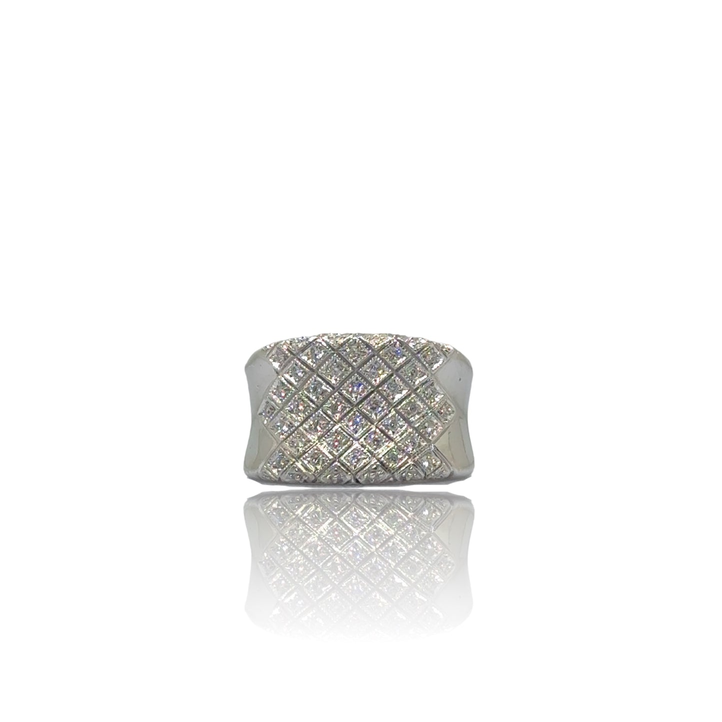 Pave diamanten ring