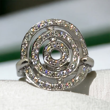 Cirkelvormige diamanten ring