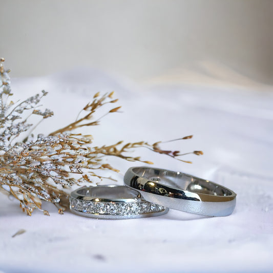 4mm Trouwringen Met Diamanten