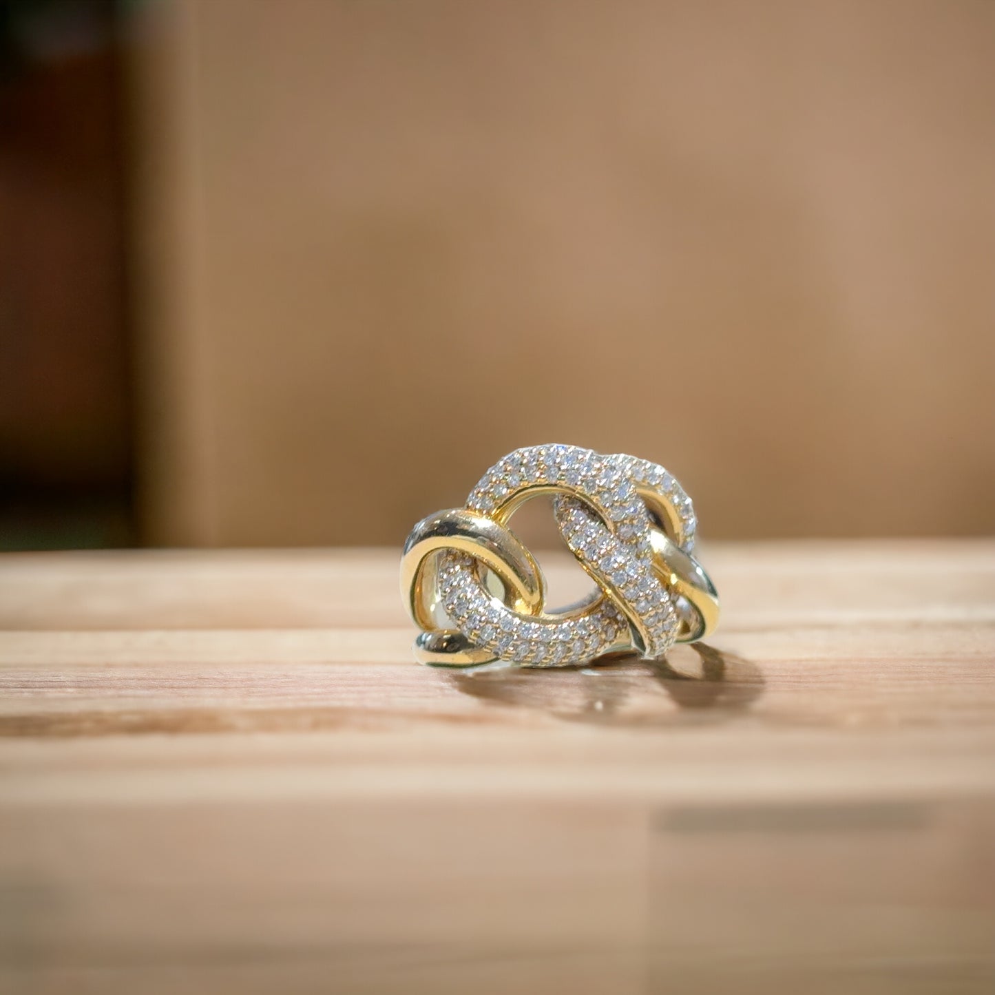 Diamanten schakelring 