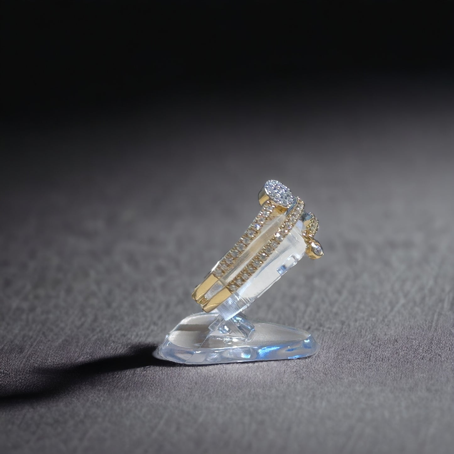 Bague diamant spirale 