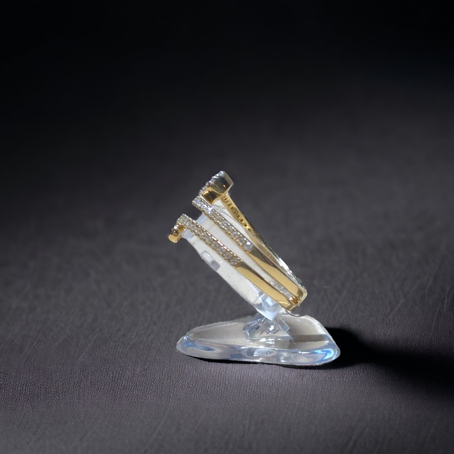 Bague diamant spirale 