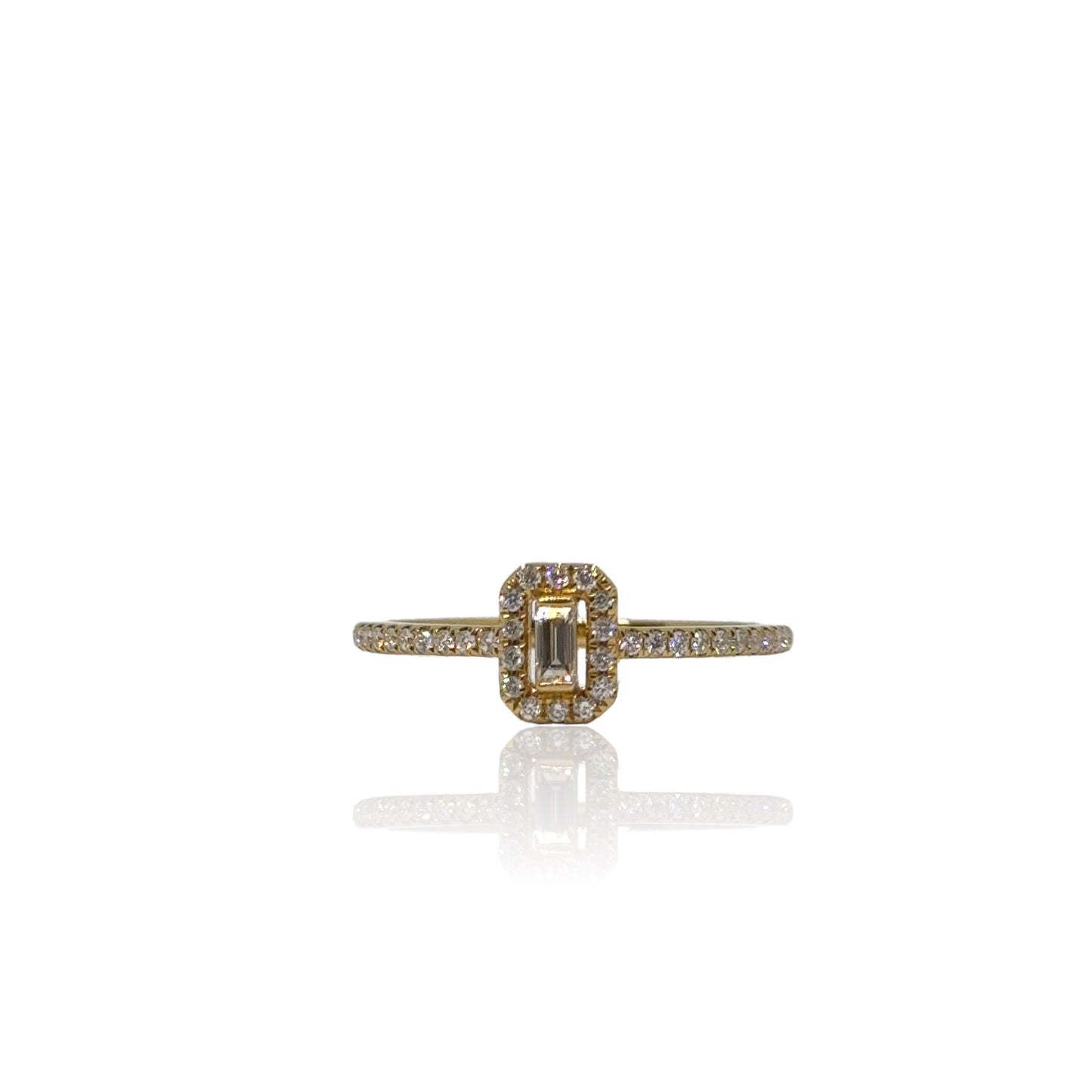 Bague Halo en diamant