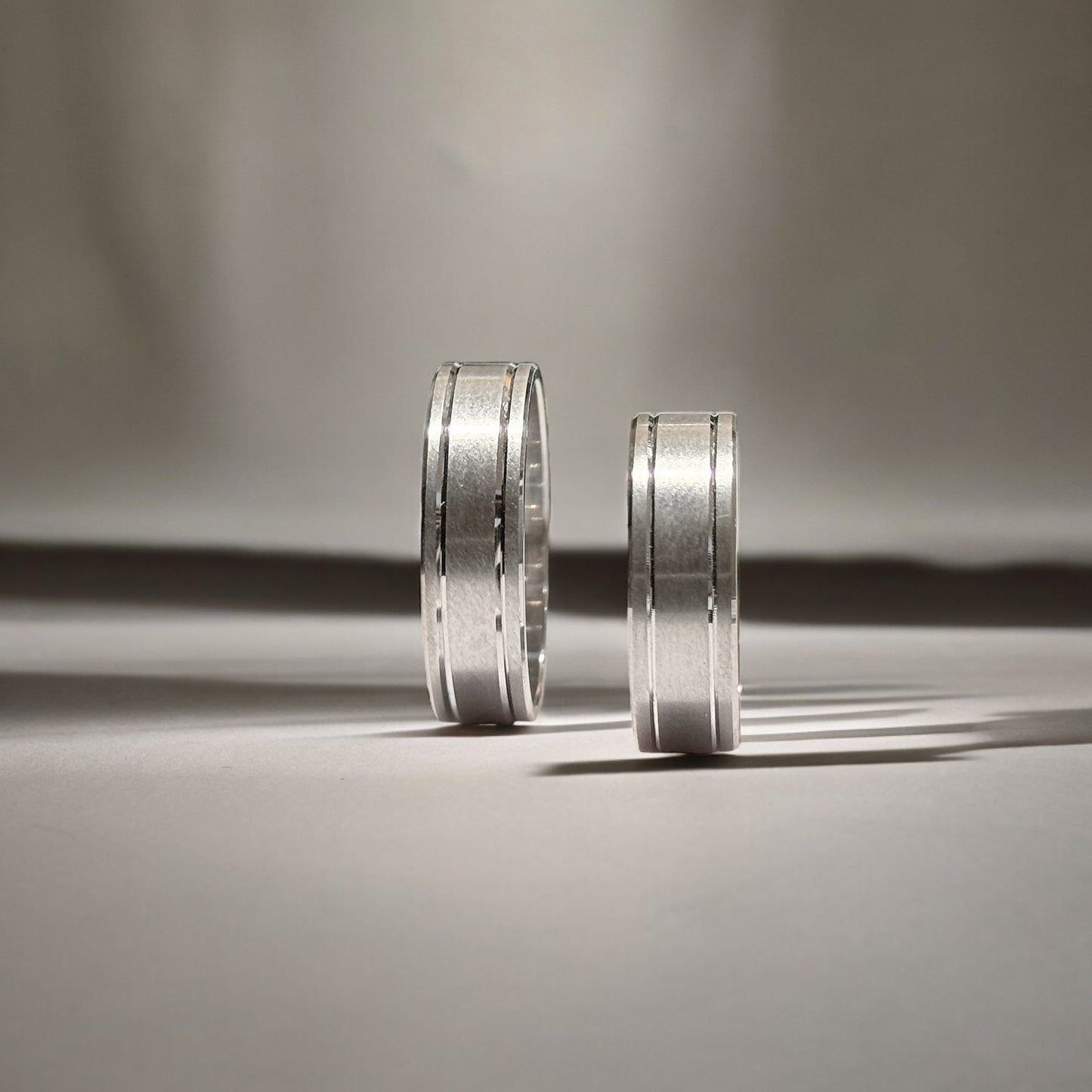 Alliances de mariage mates de 6 mm