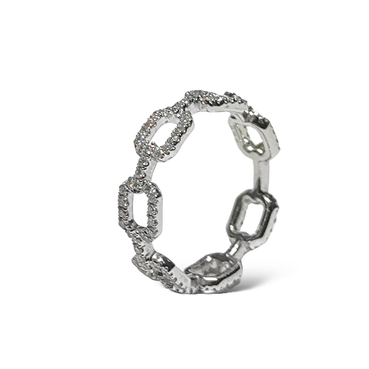 Ring met volledige diamanten 