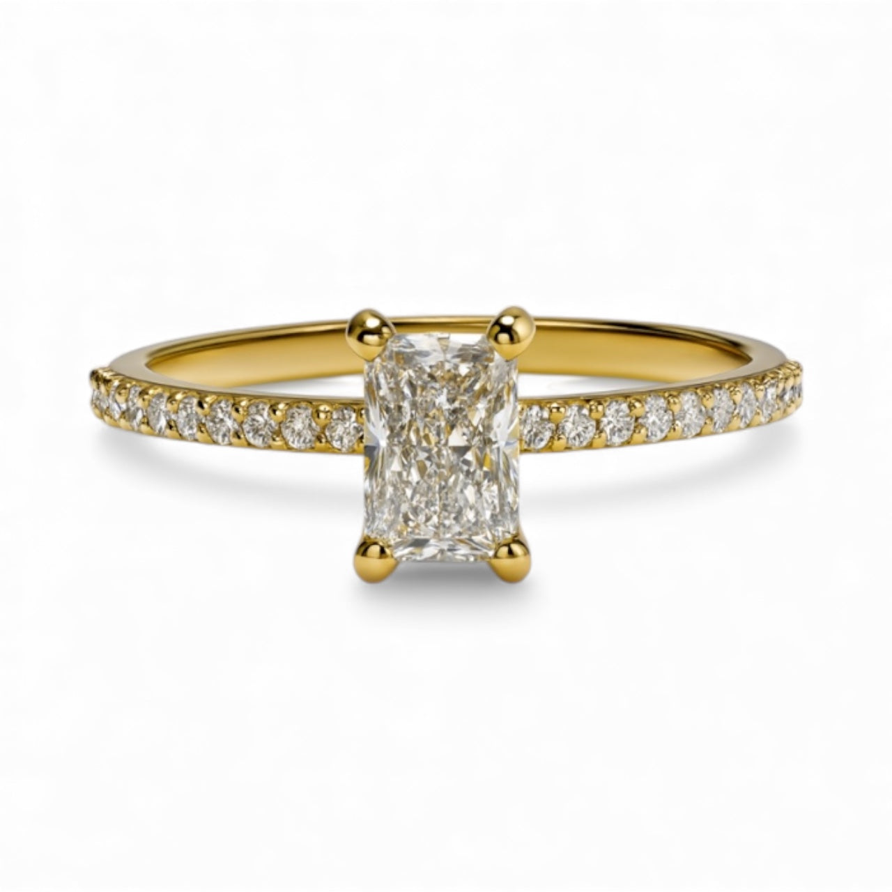 0,56 CT STRALENDE PAVÉ RING 