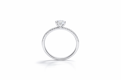1.01 CT OVAL WITH SIDE DIAMONDS
