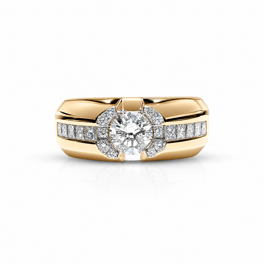 Bague en diamant pour homme