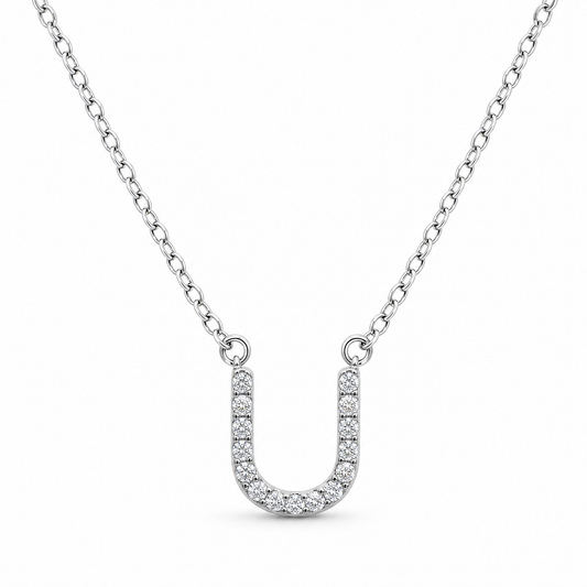 DIAMOND INITIAL NECKLACE
