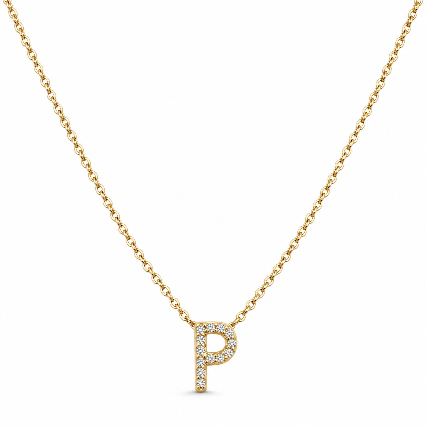 DIAMOND INITIAL NECKLACE