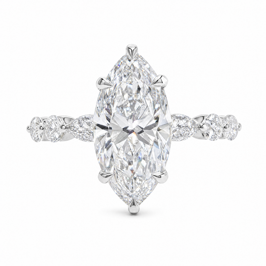 2.01 CT MARQUISE SOLITAIRE MIXED PAVE