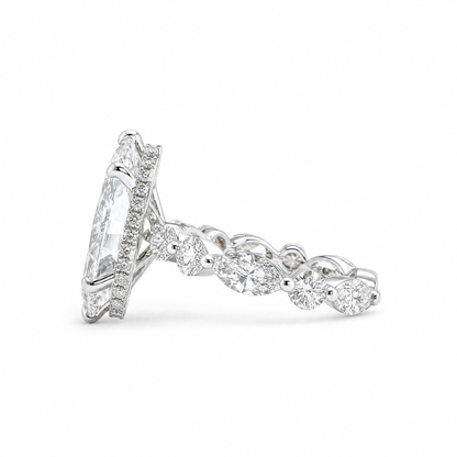 2.01 CT MARQUISE SOLITAIRE MIXED PAVE