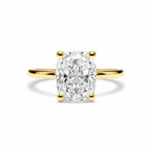 2.02 CT CUSHION CUT SOLITAIRE