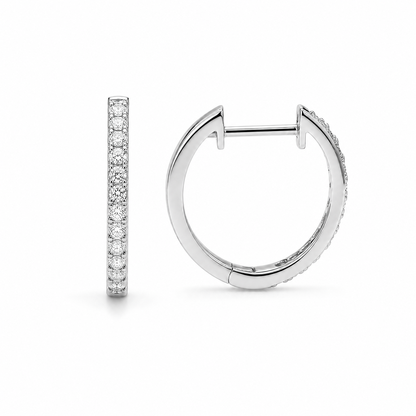 THIN DIAMOND HOOPS (M)