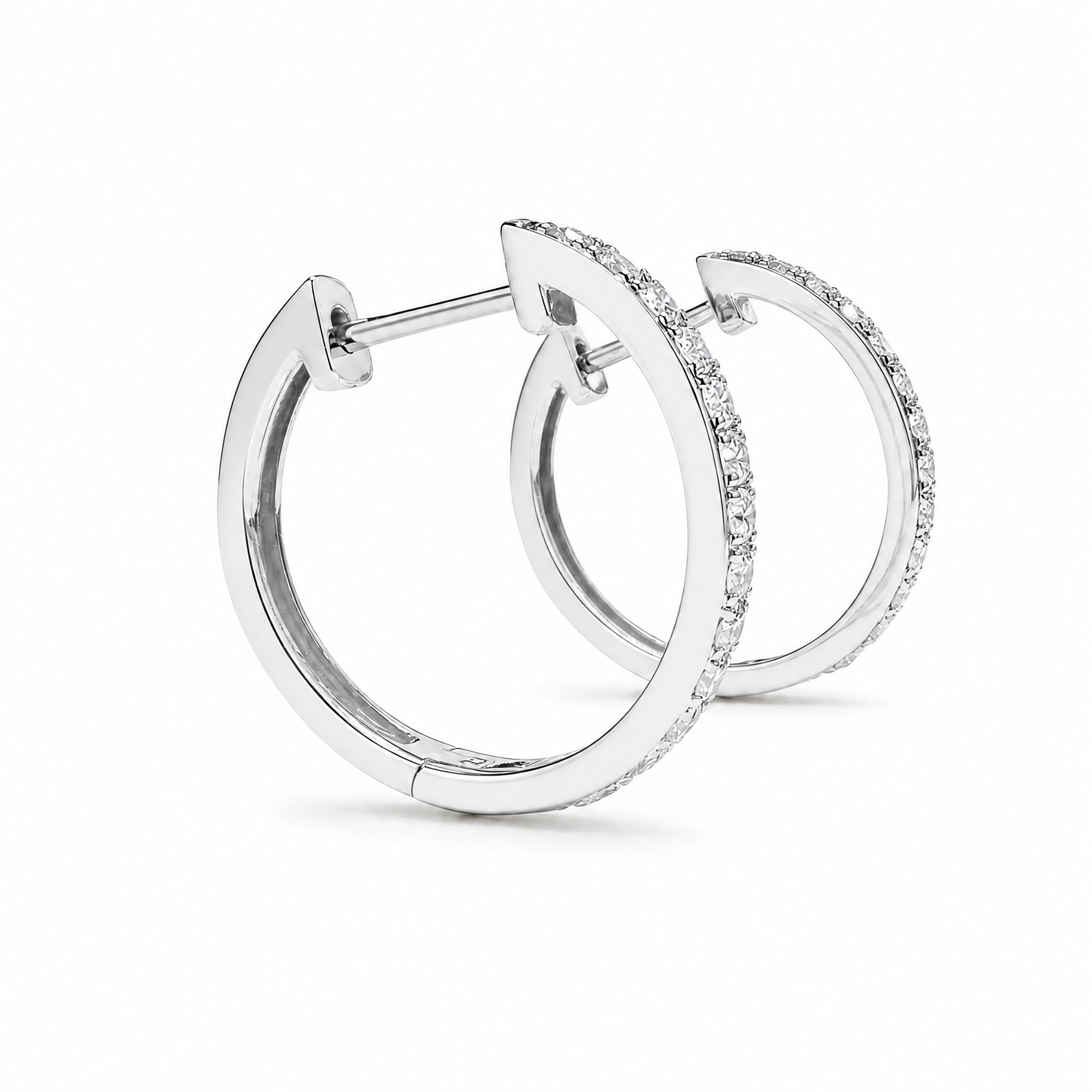 THIN DIAMOND HOOPS (M)