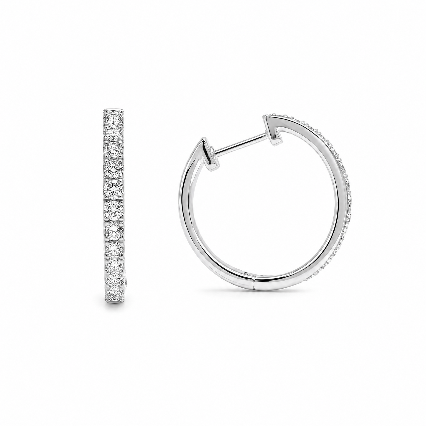 THIN DIAMOND HOOPS (S)