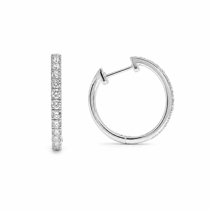 THIN DIAMOND HOOPS (S)