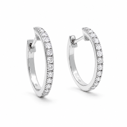 THIN DIAMOND HOOPS (S)