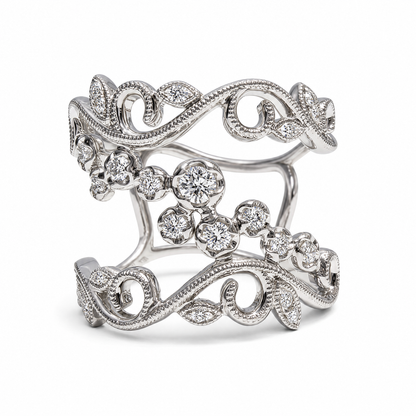 Bague Feuille de Diamant 