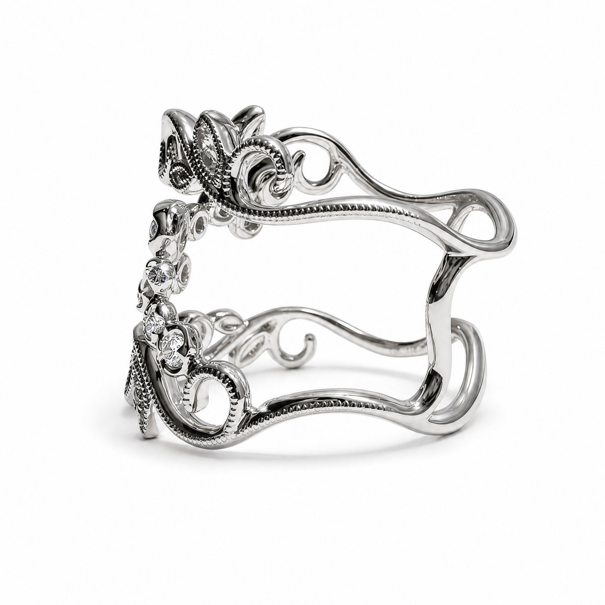 Bague Feuille de Diamant 