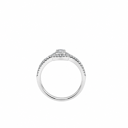 Bague en diamant avec armure