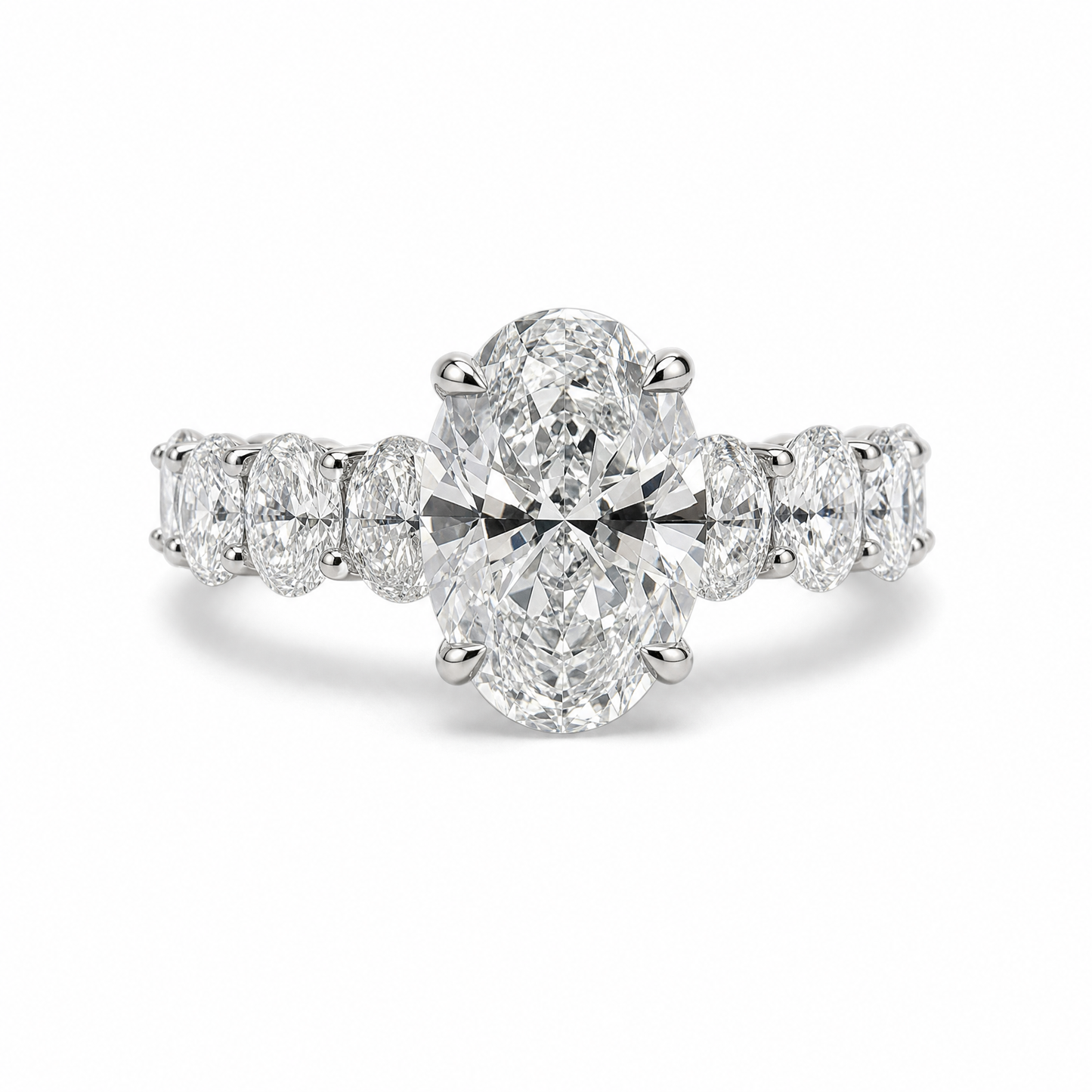 OVAL SOLITAIRE HALO PAVE