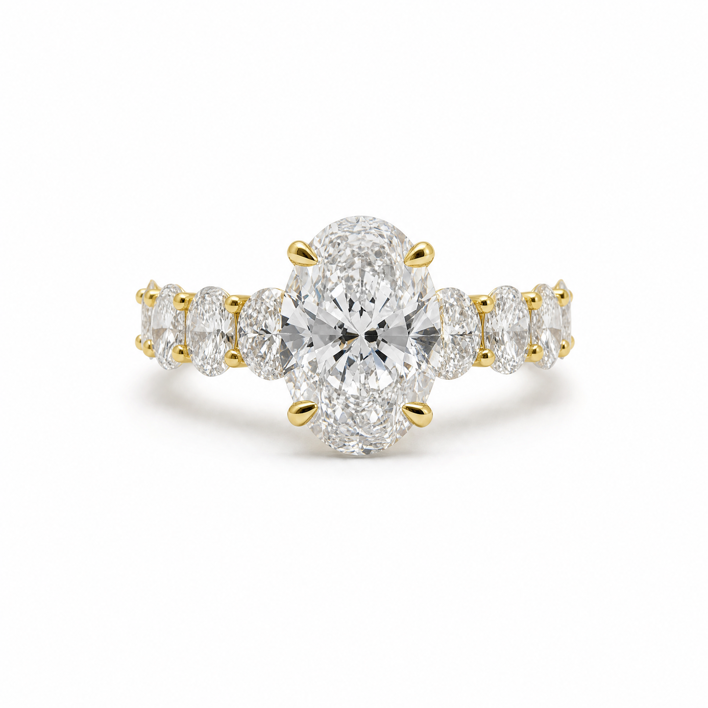 OVAL SOLITAIRE HALO PAVE