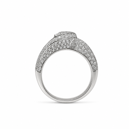 ROUND CUT TWIST RING