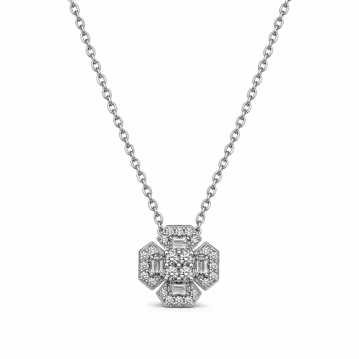 FLORAL DIAMOND NECKLACE