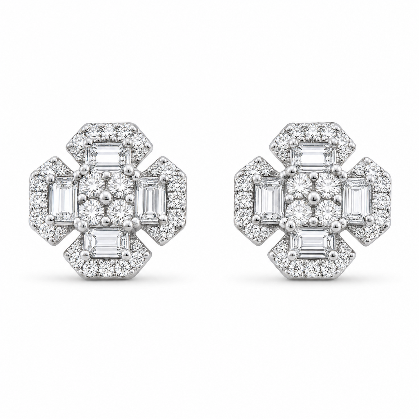 FLORAL DIAMOND EARRINGS