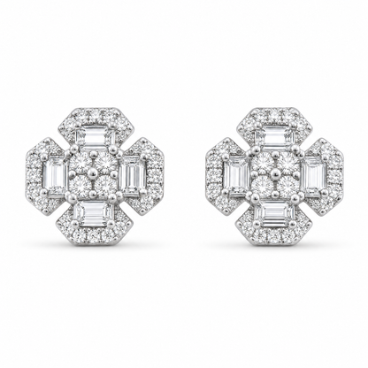 FLORAL DIAMOND EARRINGS