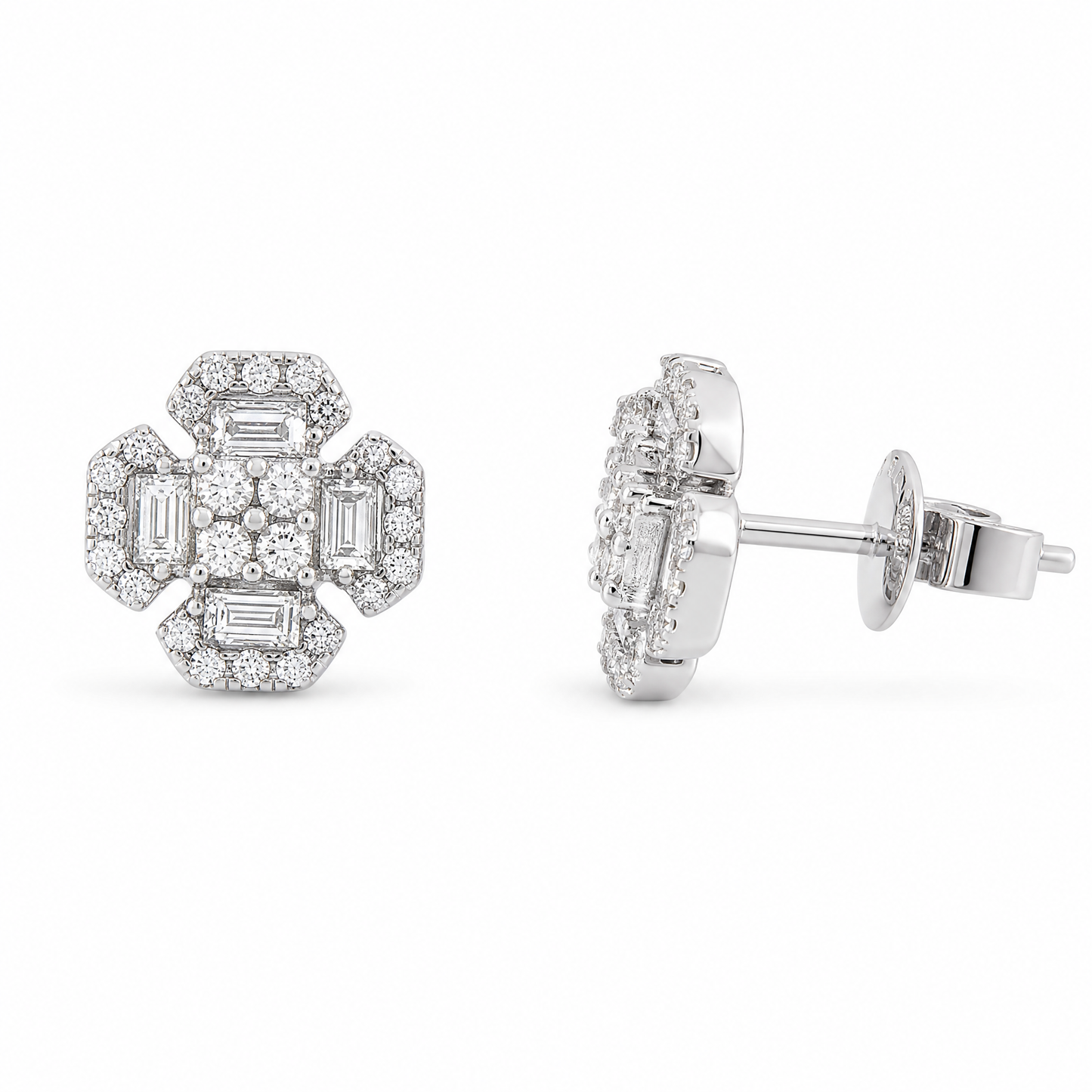 FLORAL DIAMOND EARRINGS