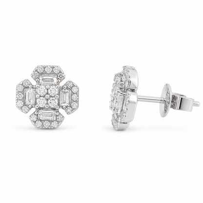 FLORAL DIAMOND EARRINGS