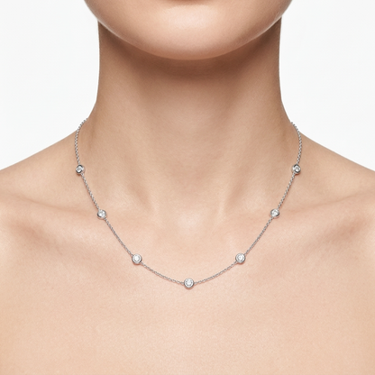Collier à 7 diamants 