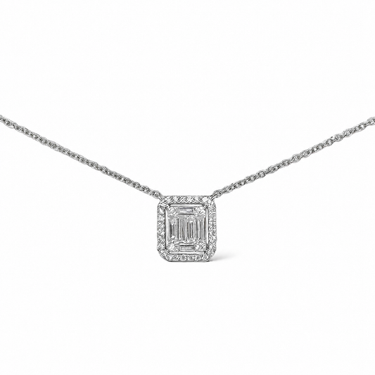 ILLUSION DIAMOND NECKLACE