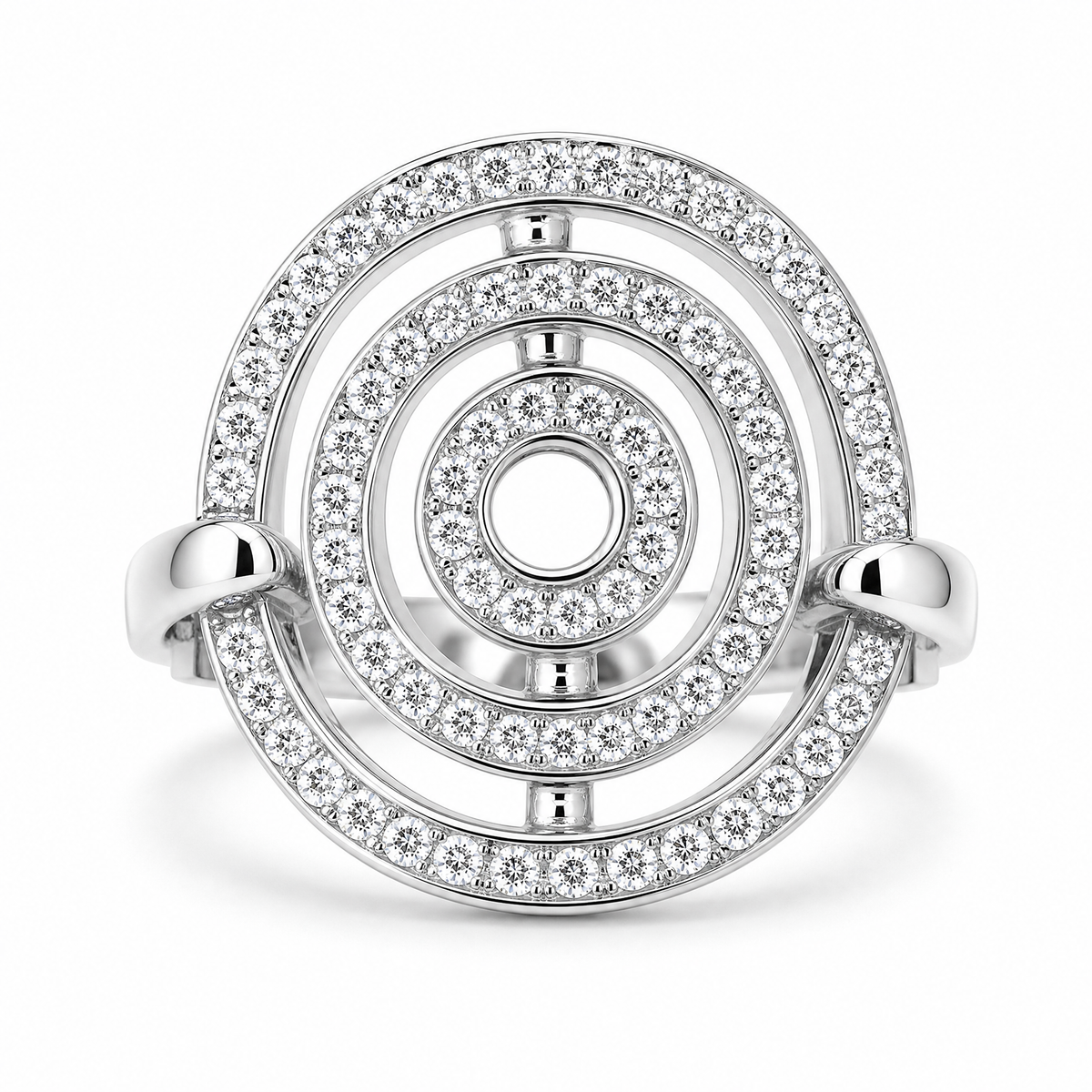 Bague en diamant circulaire