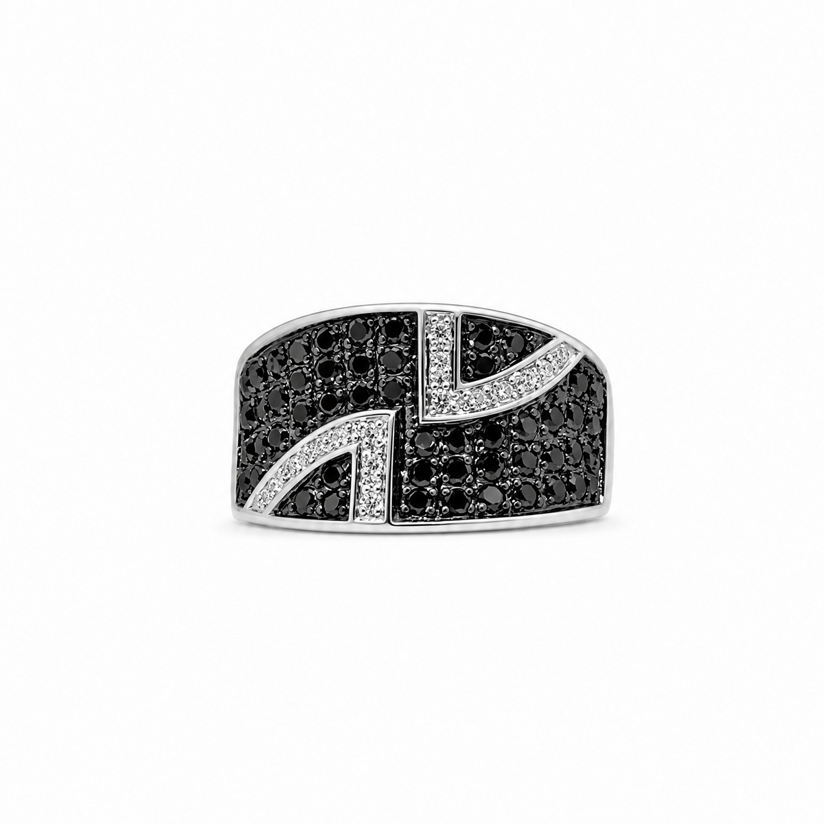 Bague en diamant noir