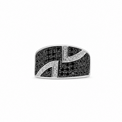 Bague en diamant noir