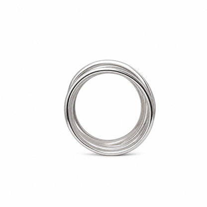 PAVE CROSSED RING