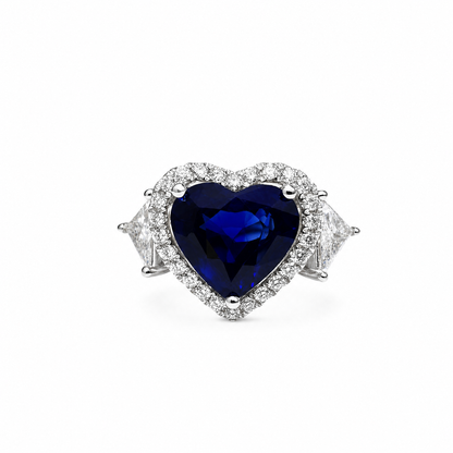 HEART SHAPED SAPPHIRE RING